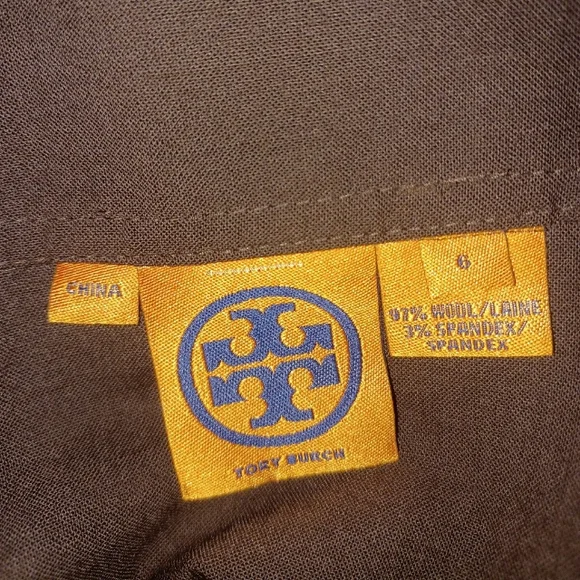 Tory Burch Dark Brown Wool Midi Skirt - Picture 5 of 5